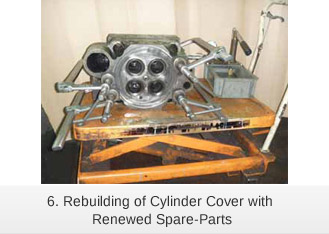 Rebuilding of Cylinder Cover with Renewed Spare-Parts