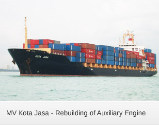 MV Kota Jasa - Rebuilding of Auxiliary Engine